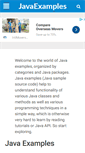 Mobile Screenshot of java-examples.com